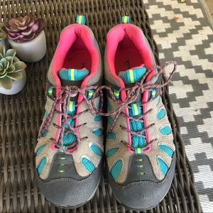 Merrell hiking shoes.